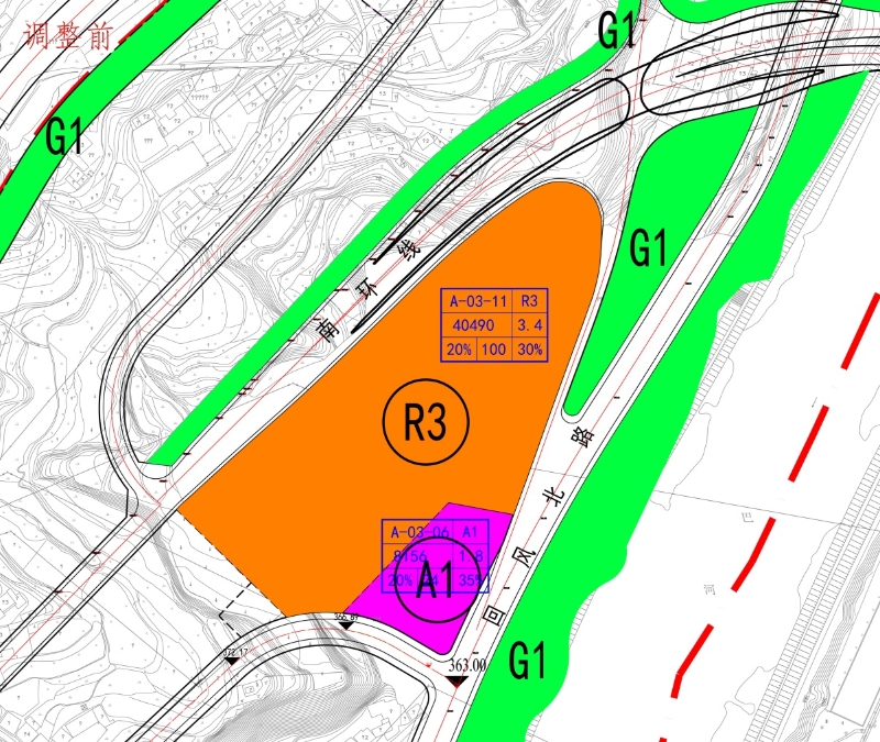 巴中市巴州区回风津桥湖片区控规a0306a0311号地块调整方案公示